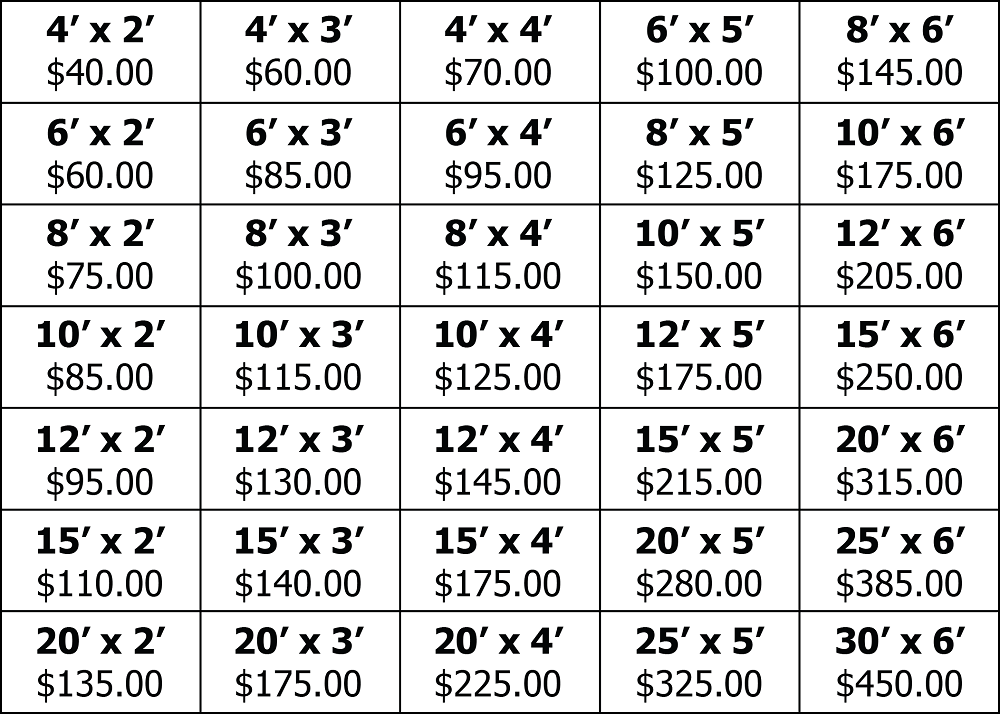 13 oz viinyl banner pricing
